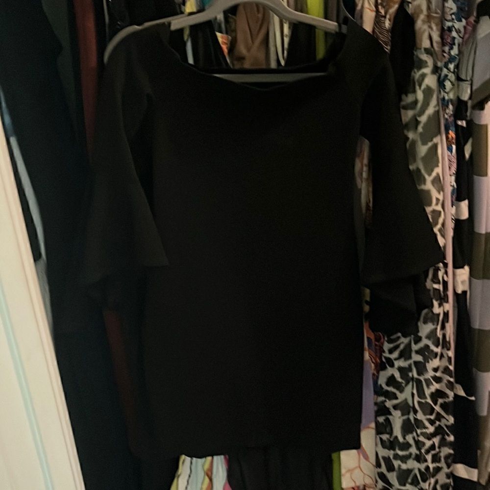 Fifteen Twenty bell sleeve off the shoulder ponte dress EUC size XS